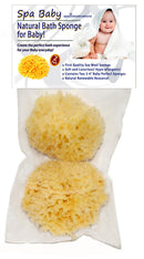 Spa Baby Natural Bath Sponge! Especially Selected for Your Baby! by Spa Destinations. SAVE 35% On Our Exclusive TWO (2) PACK!!! Create The "Perfect Bath" For Your Baby! 100% TOTAL SATISFACTION GUARANTEE or Your! Also the "Perfect Gift" for Mom! Spa Destinations