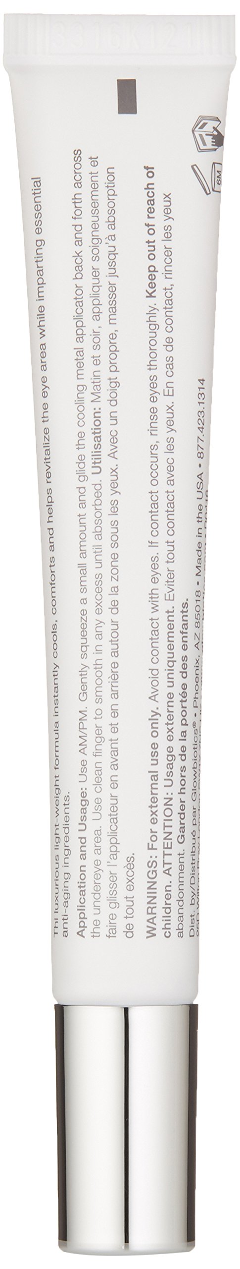 GLOWBIOTICS MD - Probiotic Soothing + Revitalizing Eye Cream Anti-Aging and Hydrating Treatment - For All Skin Types (0.5 fl oz) - Made in the USA Glowbiotics MD