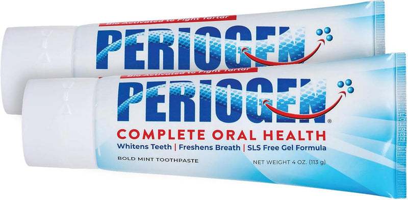 Periogen Toothpaste - Super Cleaning Plaque & Tartar Control Formula - SLS Free- 2-Pack Infinity Warehouse