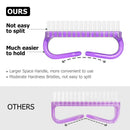 Handle Grip Nail Brush, Larbois Hand Fingernail Brush Cleaner Scrubbing Kit Pedicure for Toes and Nails Men Women (4 Pack) (Color-2) Larbois