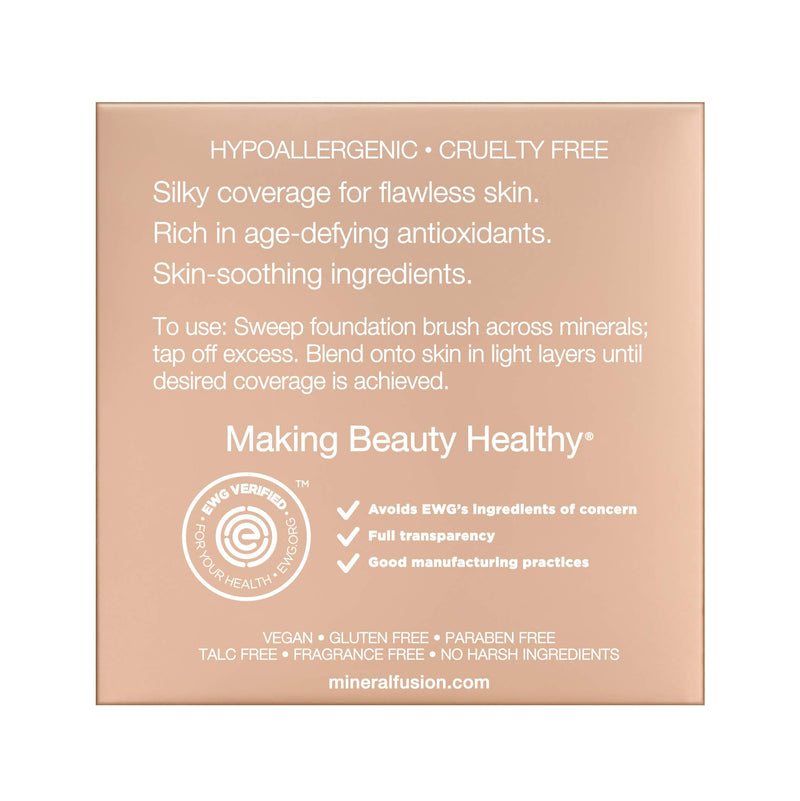 Mineral Fusion Pressed Powder Foundation, Deep 6, 0.32 Ounce Mineral Fusion