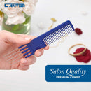 Lift Teasing Comb and Hair Pick – 2 Pack Stainless Still Lifts - Chemical and Heat Resistant Detangler Comb – Anti Static Comb For All Hair Types – By Cantor Cantor