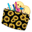 Cosmetic Bag MRSP Makeup bags for women,Small makeup pouch Travel bags for toiletries waterproof sunflower (51728) MRSP