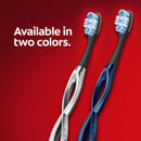 Colgate Keep Soft Manual Toothbrush for Adults with 2 Whitening Brush Heads, Navy Colgate