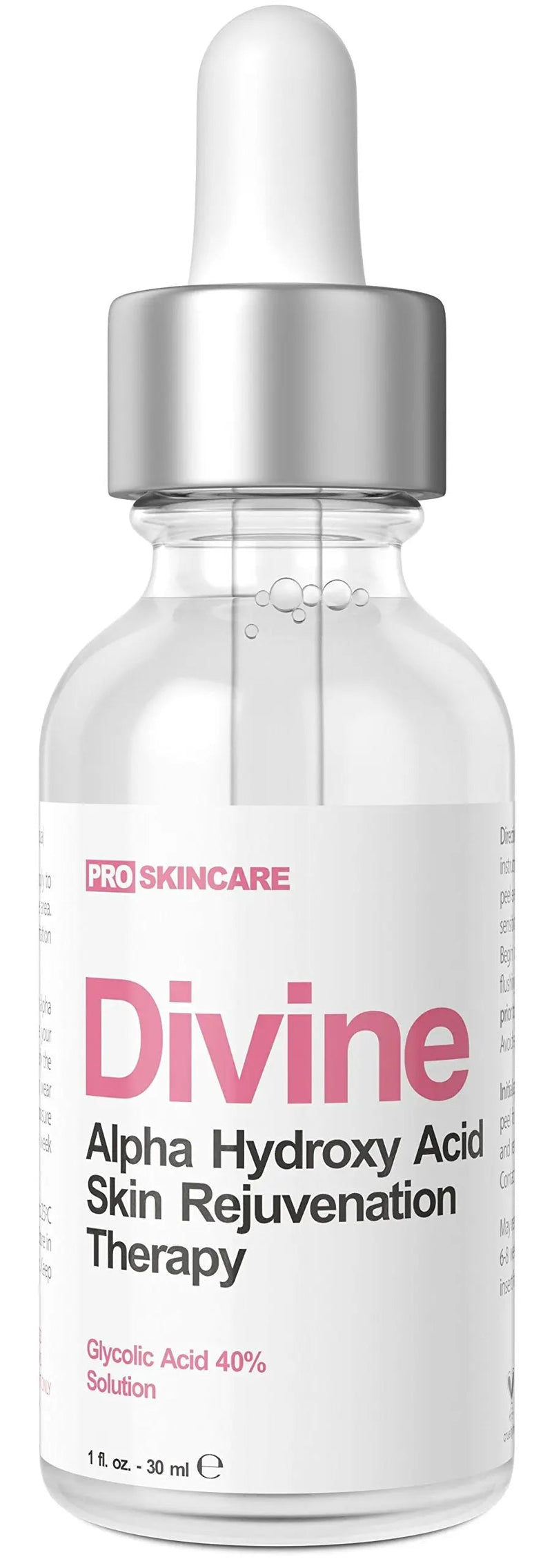 Glycolic Acid 40% (Professional Chemical Peel) Pro Strength Alpha Hydroxy Acid Skin Peel - Intense Anti-Aging Treatment For Wrinkles, Fine Lines, Brown Spots, and Acne Scarring - Beauty Coquette
