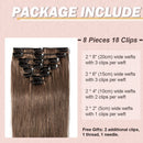 Hairro Clip in Hair Extensions 100% Human Hair Thin