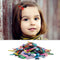 R HORSE 150 Pcs Velvet Hair Scrunchies Hair Snap Clips Set 20Pcs Velvet Hair Scrunchies 80Pcs Candy Color Snap Clips 50Pcs Mini Butterfly Claw Clips 90s Hair Barrettes Hair Accessories for Women Lady R HORSE