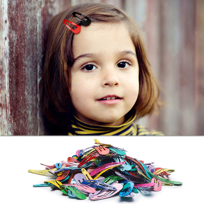 R HORSE 150 Pcs Velvet Hair Scrunchies Hair Snap Clips Set 20Pcs Velvet Hair Scrunchies 80Pcs Candy Color Snap Clips 50Pcs Mini Butterfly Claw Clips 90s Hair Barrettes Hair Accessories for Women Lady R HORSE