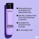 MATRIX Unbreak My Blonde | Strengthening Shampoo | Repairs and Adds Softness and Shine | For Damaged, Lightened and Over Processed Hair | Sulfate-Free | 10.1 Fl. Oz. MATRIX