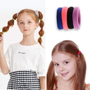 SYGY 200PCS Baby Hair Ties for Girls, Cotton Toddler Hair Ties, Small Hair Ties Seamless Hair Bands, Elastic Cute Hair Accessories, Multicolor Ponytail Holder for Infants Kids SYGY