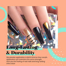 Beetles Dipping Powder Starter Kits 6 Colors Dip Nails Black Gold Glitter Dip Powder Nail Dip Set Dipping System for French,No LED Nail Lamp Needed Manicure Nail Art DIY Home Gifts for Women beetles Gel Polish Store