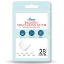 Claene Acne Pimple Concealing Patch - Invisible,Cruelty-Free, Hydrocolloid, Blemish Spot, Skin Treatment, Facial Stickers, Absorbing Cover, 4 Sizes, Blends in with skin, Vegan (28 COUNT) CLAENE