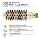 Round Brush for Blow Drying, Hair Brush With Boar Bristle, Nano Thermal Ceramic Barrel Ionic Tech Hair Brush, for Styling,Curling and Straightening (2.4 Inch, Barrel 1 Inch) Shineming