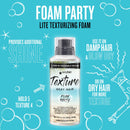 SexyHair Texture Foam Party Lite Texturizing Foam, 5.1 Oz | Buildable Hold | Adds Shine | All Hair Types SexyHair