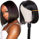 Unice Hair Blunt Cut Bob Human Hair Closure Wig for Black Women, Brazilian Remy Straight Hair Short 4x4 Lace Closure Wigs With Baby Hair 150% Density UNICE Store