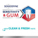 Sensodyne Sensitivity & Gum Sensitive Toothpaste for Gingivitis & Treatment, Clean & Fresh, 3.4 Oz, Pack of 4 Sensodyne