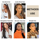Pre Stretched Braiding Hair 26inch Knotless Braids Hair 8 Bundles Hot Water Setting Easy Braid for Senegalese Twist Hair Braids Box Braids or Straight Yaki Hair Synthetic Fluffy Braiding Hair CHK