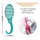 Wet Brush Hair Brush Shower Detangler - Green Glitter - Exclusive Ultra-soft IntelliFlex Bristles - Minimizes Pain And Protects Against Split Ends and Breakage - For Women, Men, Wet And Dry Hair Wet Brush