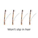 Goody Hair Barrettes Clips - 4 Count, Mock Tort - Slideproof and Lock-In Place - Suitable for All Hair Types - Pain-Free Hair Accessories for Men, Women, Boys, and Girls - All Day Comfort GOODY