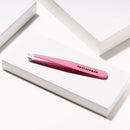 Tweezerman  Slant Tweezer, Dusty Rose Tea, 1 Count (Pack of 1) Tweezerman