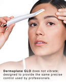 Finishing Touch Flawless Dermaplane Glo Lighted Facial Exfoliator - Non-Vibrating and Includes 6 Replacement Heads, White/Rose Gold FINISHING TOUCH FLAWLESS