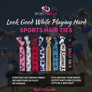 Infinity Collection Lacrosse Hair Accessories, Lacrosse Hair Ties, No Crease Lacrosse Hair Elastics Set (Orange) Infinity Collection