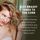 Just Nutritive Purple Toning Shampoo for Blonde, Gray, White, Silver, and Bleached Hair - Eliminate Brassiness, Boost Shine, Repairs, Hydrates, Sulfate-Free, Paraben-Free, Anti-Yellowing, 8 oz. Infinity Warehouse