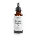 ORGANIC BAOBAB OIL by Vera Botanics 100% Pure & Natural, Unrefined, Cold-Pressed For Face, Dry Skin, Nails, Lips, Body & Hair - Reduce Hair Breakage, Even Out Skin Tone, Therapeutic Massage Vera Botanics
