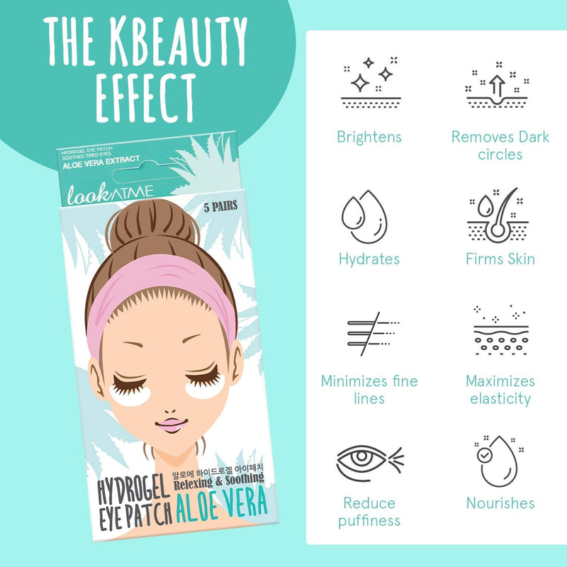 Under Eye Patches for Dark Circles and Puffiness (20 Pairs) - Korean Skin Care Caffeine Collagen Eye Patches for Puffy Eyes -Hydrogel Eye Patch - Under Eye Mask - Aloe Vera Rose Green Tea Gel Eye Pads LOOKATME