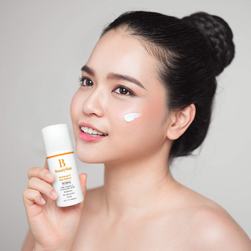 The BeautyStat Power Couple - Universal C Skin Refiner + Universal Pro-Bio Moisture Boost Cream BeautyStat