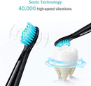 Initio Electric Toothbrush, 5 Modes with Smart Timer, 8 Brush Heads & Travel Case Included, Rechargeable Toothbrush, Oral Care Whitening Toothbrush Initio
