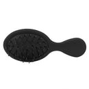 The Hair Shop Mini Black Loop Brush - Salon Professional Grade with Matted Black & Ergonomic Travel Size Design- Small & Safe Detangler Tool for 100% Remy Human and Synthetic Hair Extensions and Wigs The Hair Shop