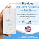 Mirai Clinical - All Natural Deodorant for Women and Men - w/Japanese Persimmon Extract - Full-Body Use - Aluminum, Fragrance, Paraben Free - Vegan - Helps to Eliminate Nonenal® Odor - Unscented-75g Infinity Warehouse