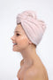 Kitsch Microfiber Hair Towel Wrap for Drying Wet Hair and Microfiber Scrunchies for Frizz Free, Heatless Hair Drying, Cleanse Bundle (Blush, Leopard, White) Kitsch