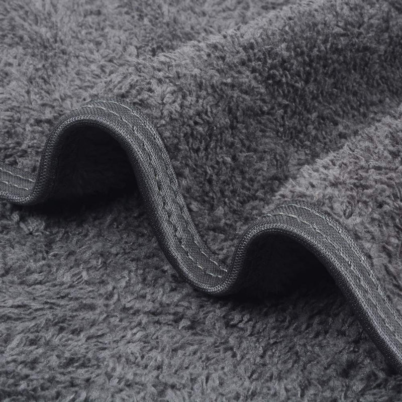 Sinland Microfiber Face Cloths for Bath Reusable Makeup Remover Cloth Ultra Soft and Absorbent Washcloths for Baby 12Inch x 12Inch (12pack, Grey) SINLAND