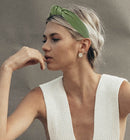 Green Headband is Classy. Leather Knotted Headband for Women is a Olive Green Faux Leather headband Women . Green Knot Headbands for Women are Chic. Comfortable Fashion Headbands for Women is Soft YETASI