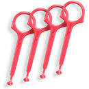 Clear Aligner Removal PUL Tool for Invisalign Removable Braces by The Pultool (4 Pack, Pink) The Pultool