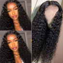 Iris Queen Curly Human Hair Wigs for Black Women 4x4 Lace Front Wigs Brazilian Human Hair Wig with Baby Hair Pre Plucked 150% Density Bleached Knots(18inch Curly) Iris Queen