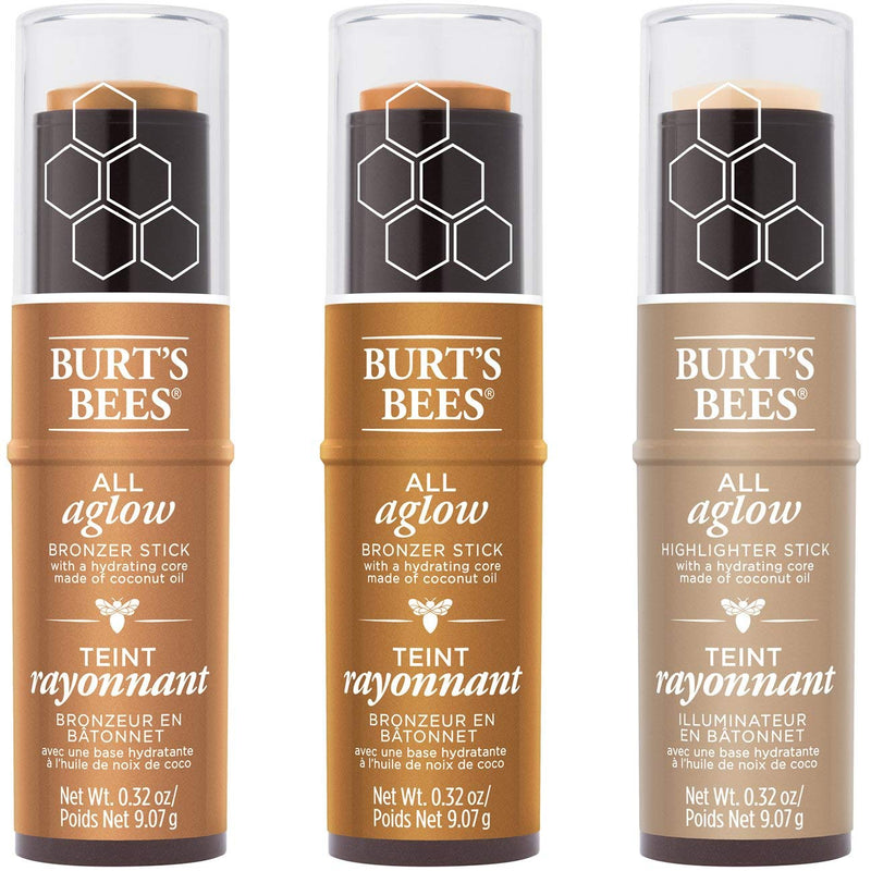Burts Bees 100% Natural All Aglow Bronzer Stick, Bronze Splash - 0.3 Ounce Burt's Bees