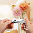 (6 Pack) Nail Clippers Set Stainless Steel Fingernail Clippers, Toenail Clippers, Sharpest Nail Cutter Heavy Duty Curved Edge For Adults Men Women with Swing Out Nail Cleaner/File for Salon Home Use ZALIK