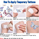 Temporary Tattoos for Kids, Christmas Birthday Party Supplies Unicorn Mermaid Butterflies Dinosaur Fake Tattoo Stickers Art(6 Sheets) AIDFSIP Store