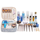 Travel Makeup Bag Large Cosmetic Bag Makeup Case Organizer for Women and Girls (Leaf) Narwey