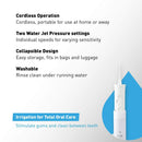 Panasonic Portable Water Flosser, 2-Speed Battery-Operated Oral Irrigator with Collapsible Design for Travel – EW-DJ10-W (White) Panasonic