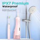 Water Flosser, Water Dental Flosser with Electric Toothbrush: COSLUS 300ML Water Portable Pick Cordless Flossers for Teeth Cleaning and Electric Tooth Brush for Adults IPX7 Waterproof Combo Pink - Infinity Warehouse