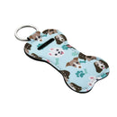 Beautyflier Neoprene Chapstick Lipstick Keychain Holder (Dog Pattern) Beautyflier