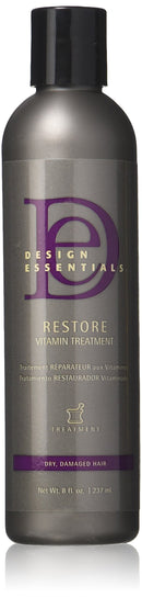 Design Essentials Restore Vitamin Treatment for Natural Dry Damaged Hair - 8 Oz Design Essentials Store