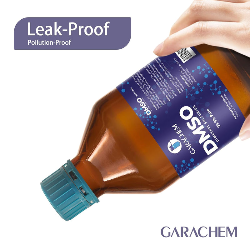 Pure DMSO in a Glass Bottle, Pure Liquid Dimethyl Sulfoxide 16.9 OZ, Non-Diluted, Low Odor Infinity Warehouse