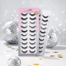 LASHVIEW Fake Eyelashes,False Eyelashes,Wispy lashes,Synthetic Fiber Material,Faux Mink Lashes,Fluffy Volume Lashes,3D Layered Effect(CDTZ-HX-10) LASHVIEW