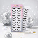 LASHVIEW Fake Eyelashes,False Eyelashes,Wispy lashes,Synthetic Fiber Material,Faux Mink Lashes,Fluffy Volume Lashes,3D Layered Effect(CDTZ-HX-10) LASHVIEW