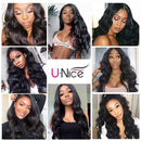UNice 10A Body Wave Silk Base Fake Scalp Human Hair Lace Closure Wigs for Black Women Middle Part, Brazilian Virgin Hair T-Part Lace Closure Wig Pre Plucked with Baby Hair 150% Density 24 inch UNICE Store